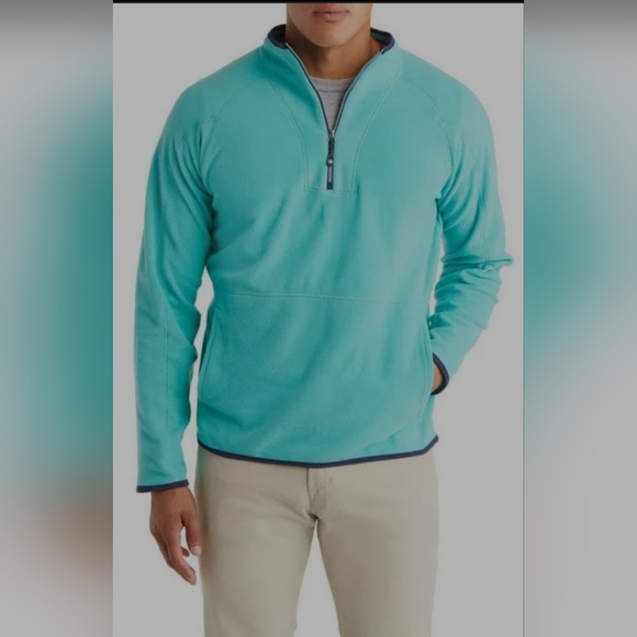 Peter Millar Thermal Flow Half Zip Micro Fleece Green Men's Size XXL - Picture 2 of 12